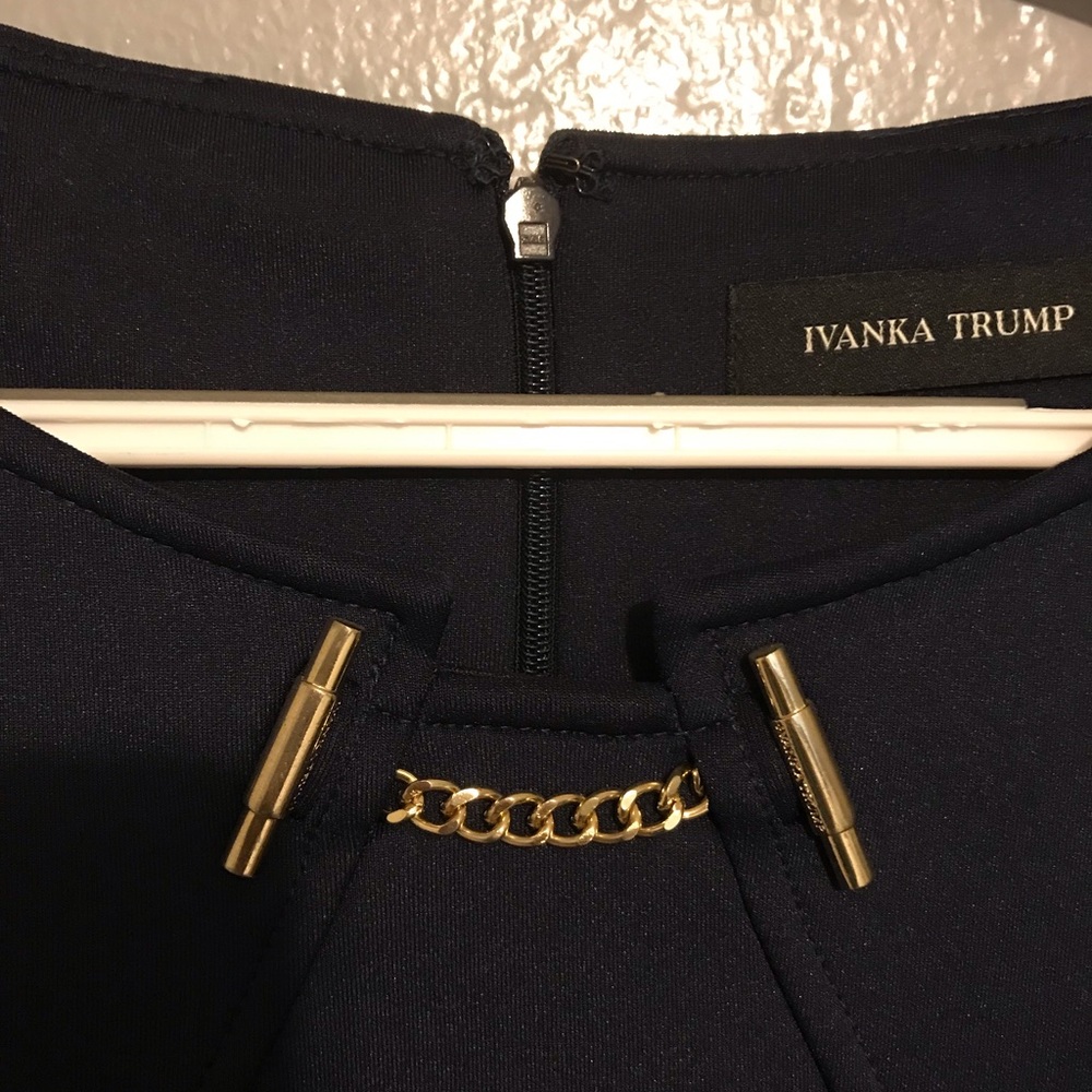 Ivanka Trump dark navy dress